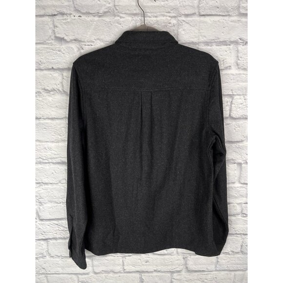 NATIVE YOUTH Men's Black Wool Button Down Shirt NWOT Medium - Picture 5 of 5